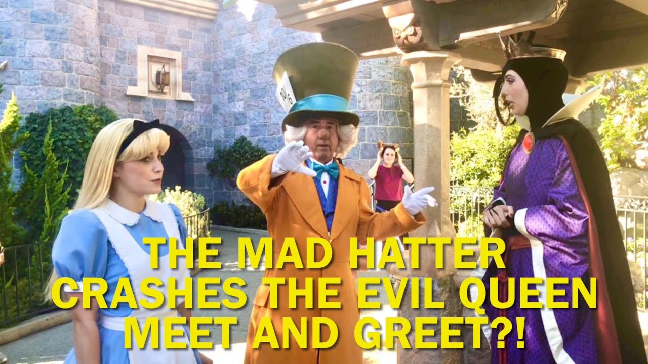 Alice and the Mad Hatter Crash the Evil Queen Meet and Greet?! #disney