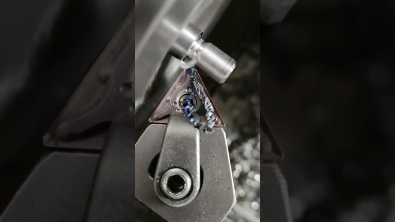 Turning a Stainless Steel Part#turning #machining