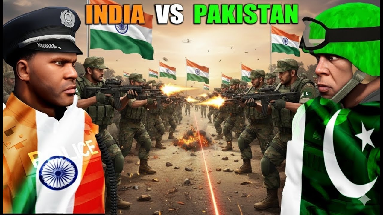 Franklin INDIA Gang CLASHES with Shinchan PAKISTAN Gang in EPIC GTA 5 Car Wars!