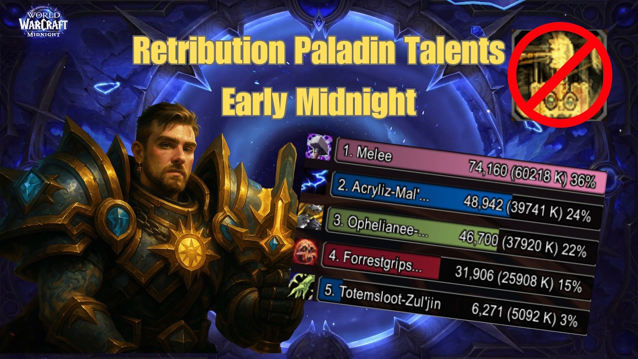 Use these Retribution Paladin Talents for Everything in Early Midnight...