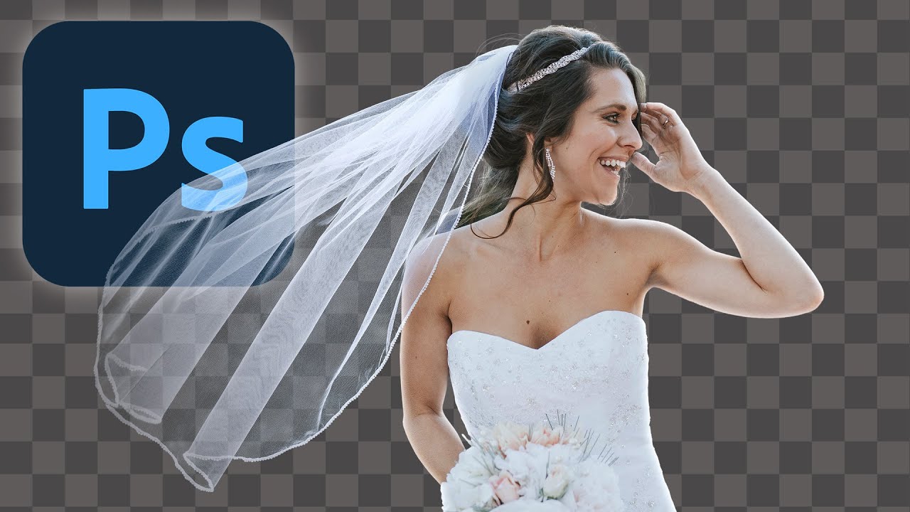 Recortar Persona con TELA TRANSPARENTE en #Photoshop