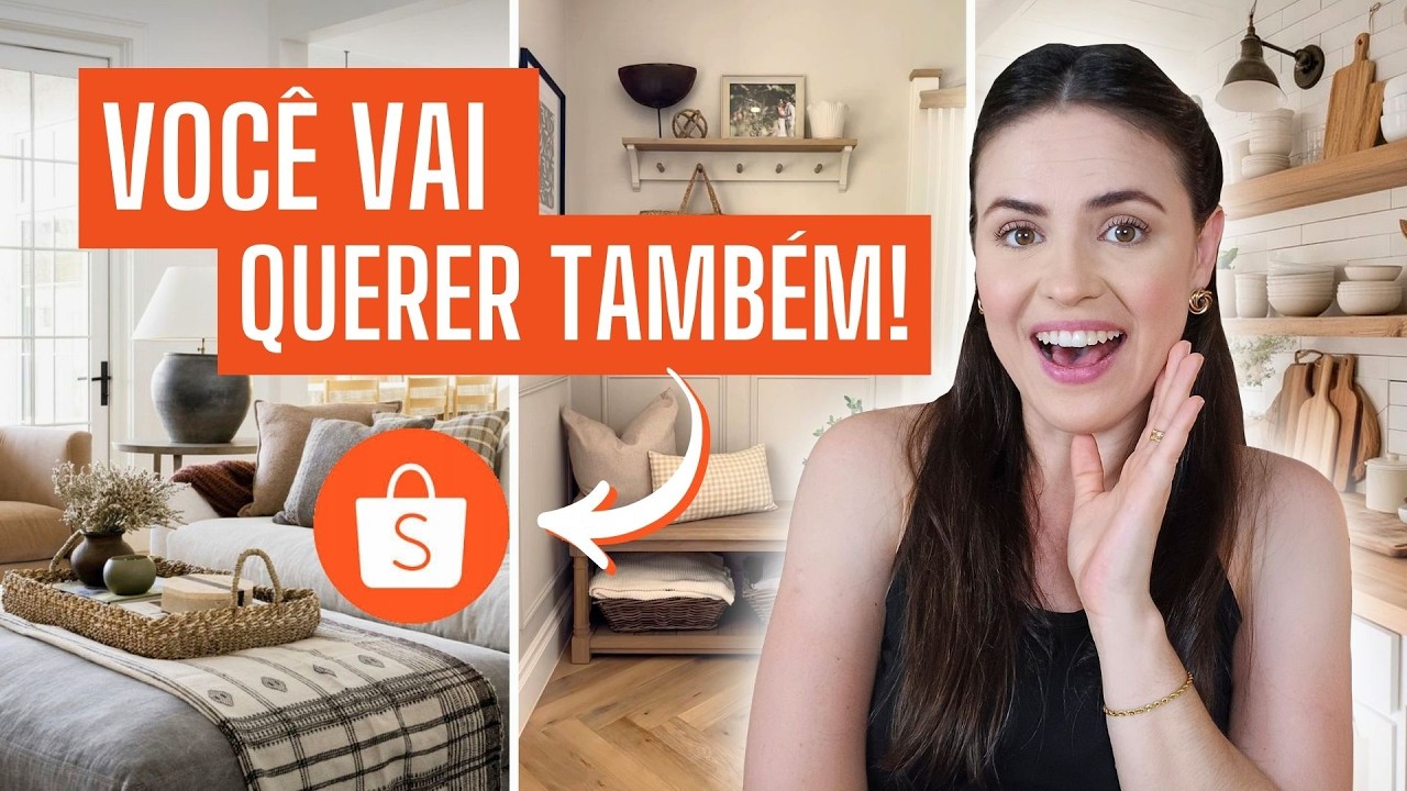 Achei na Shopee: Decoração Farmhouse Linda e Acessível para Sua Casa
