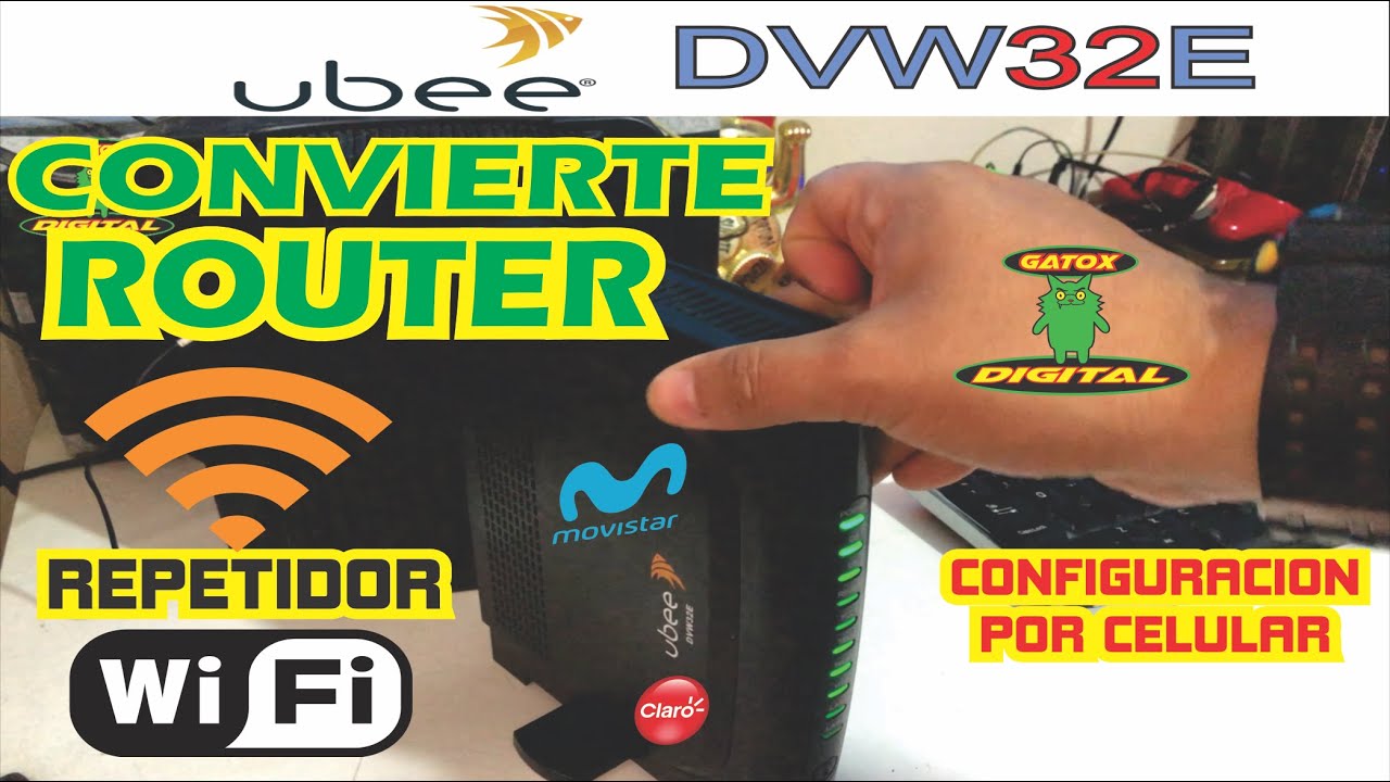 CONVIERTE ROUTER A REPETIDOR WIFI | UBEE DVW32E | Access Point 🔴✅