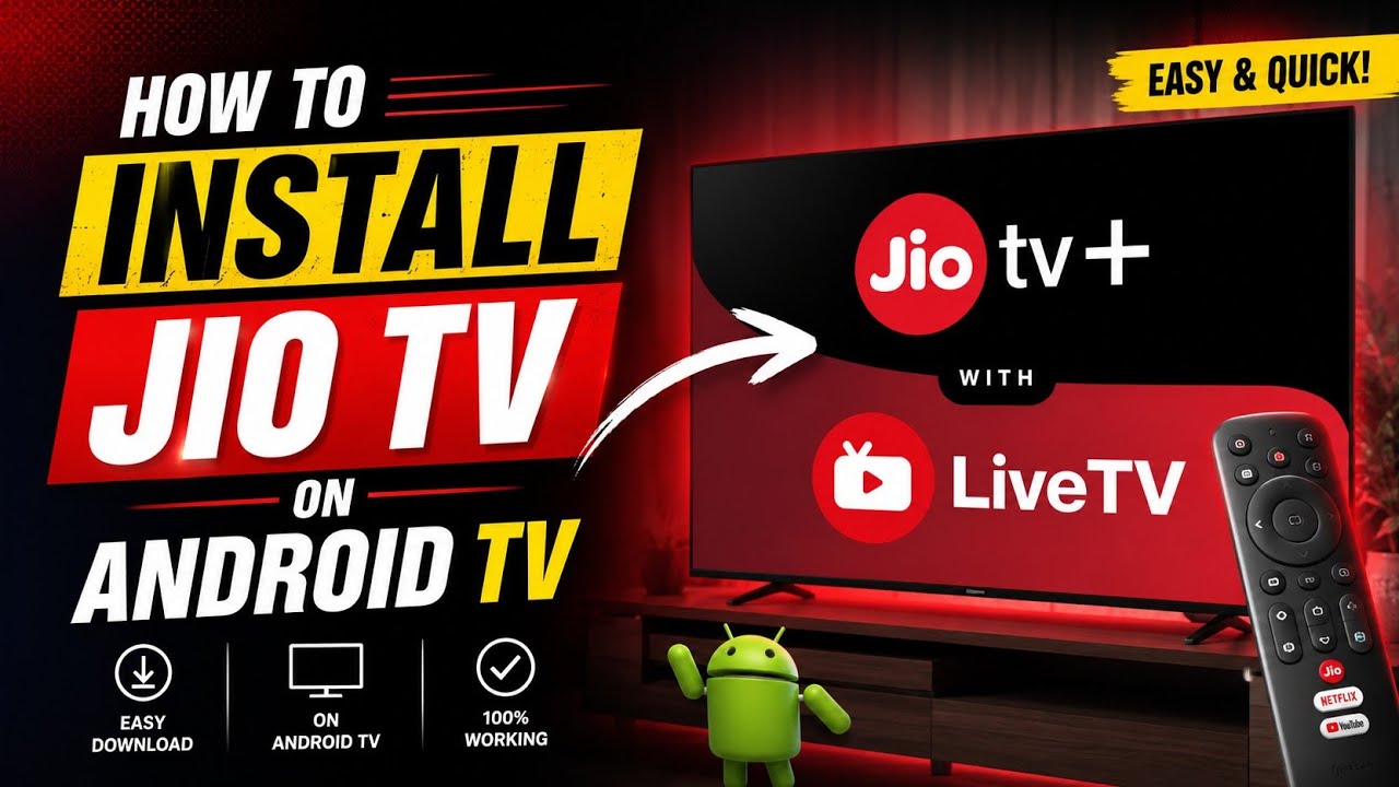 How To Install Jio TV Plus App on Smart TV | Install Jio TV App in Smart TV - Jio TV+