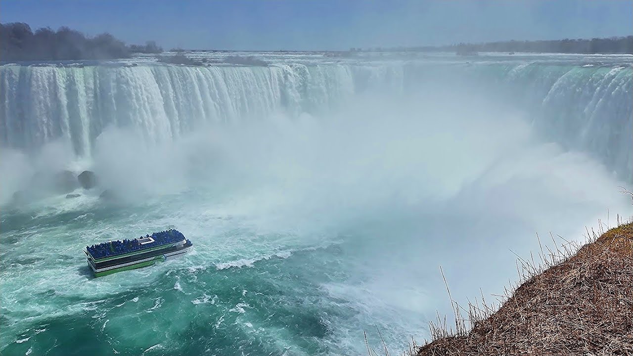 NIAGARA FALLS Canada 4K🇨🇦 Walking from Canada–United States border to Niagara Horseshoe Falls