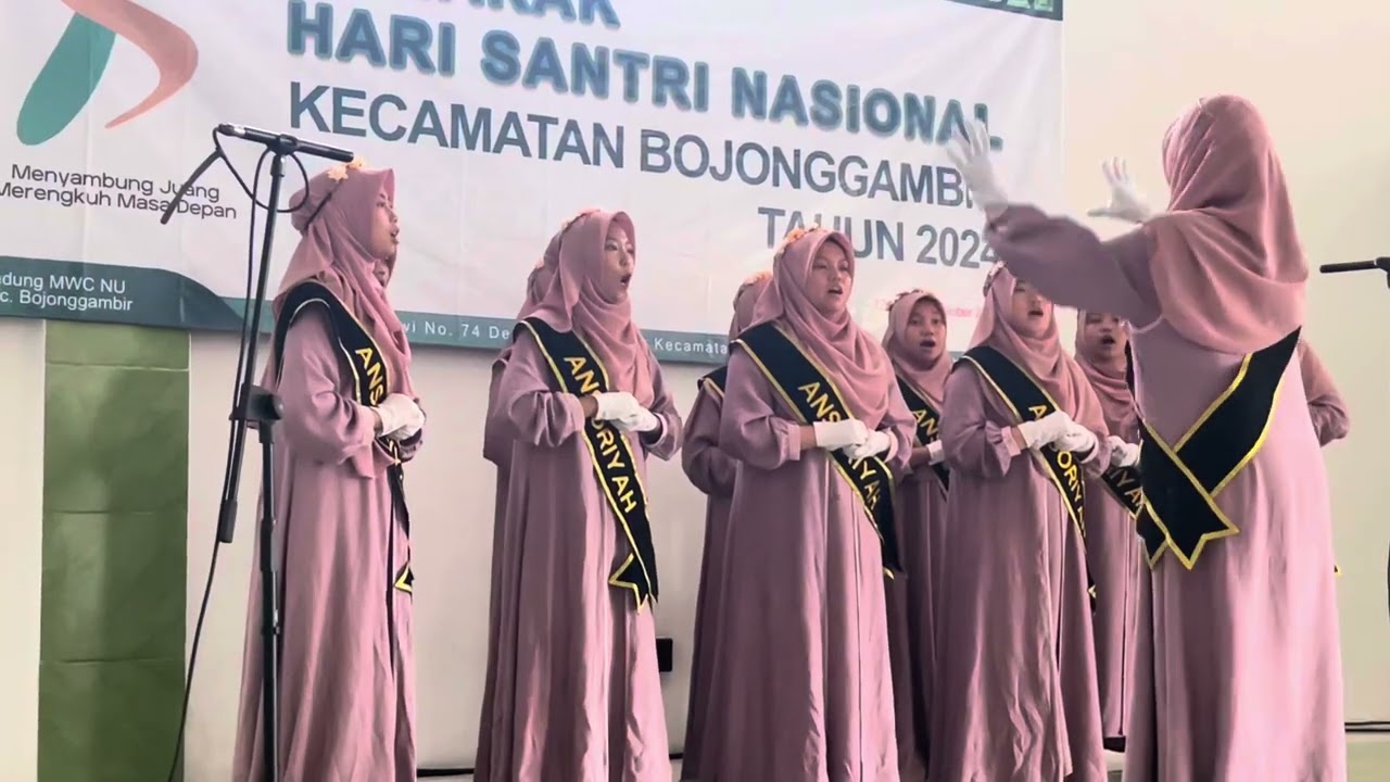 JUARA 1 LOMBA MARS HARI SANTRI DAN MARS YALAL WATHON // PESANTREN ANSORIYAH