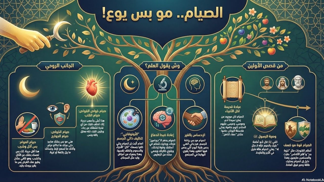 حقيقة الصوم - بمنظور تاريخ التصوف والسائنس .  باللهجة العامية 