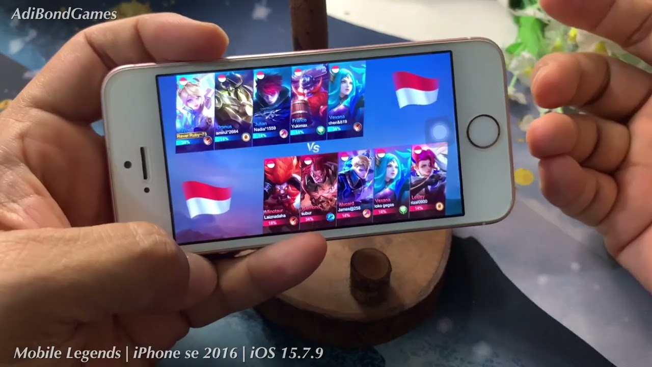 Mobile Legends on iPhone SE 2016 full graphics