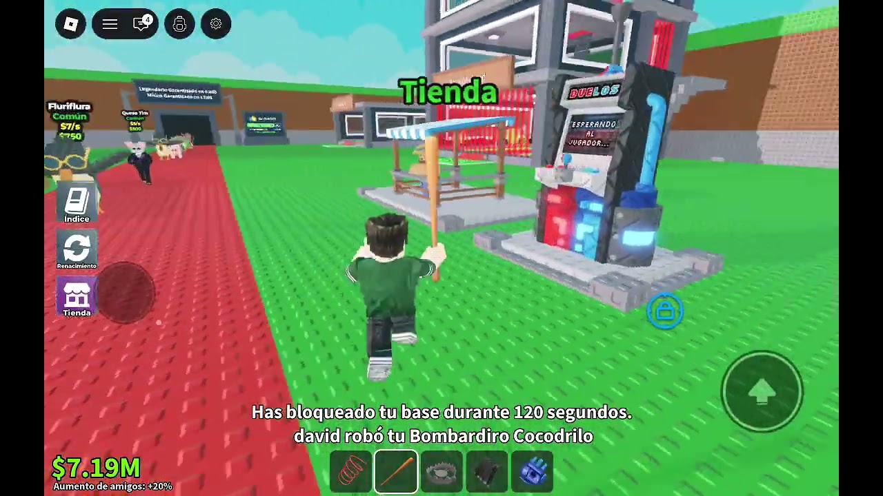 Jugando Roba Un Brainrot Con Mis 2 amigos 