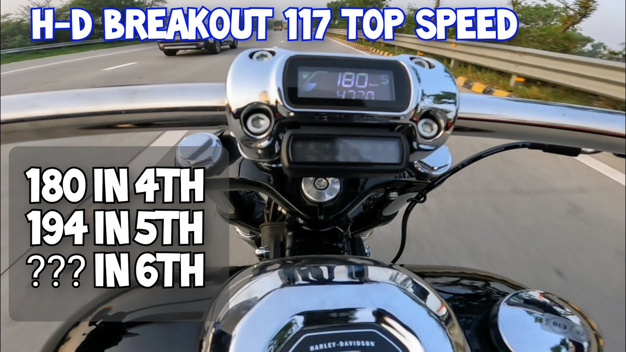 Harley-Davidson Breakout 117 TOP SPEED & STABILITY