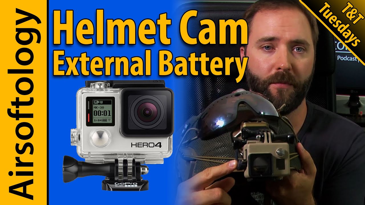 DIY External Battery with a GoPro Helmet Cam | Airsoftology T3