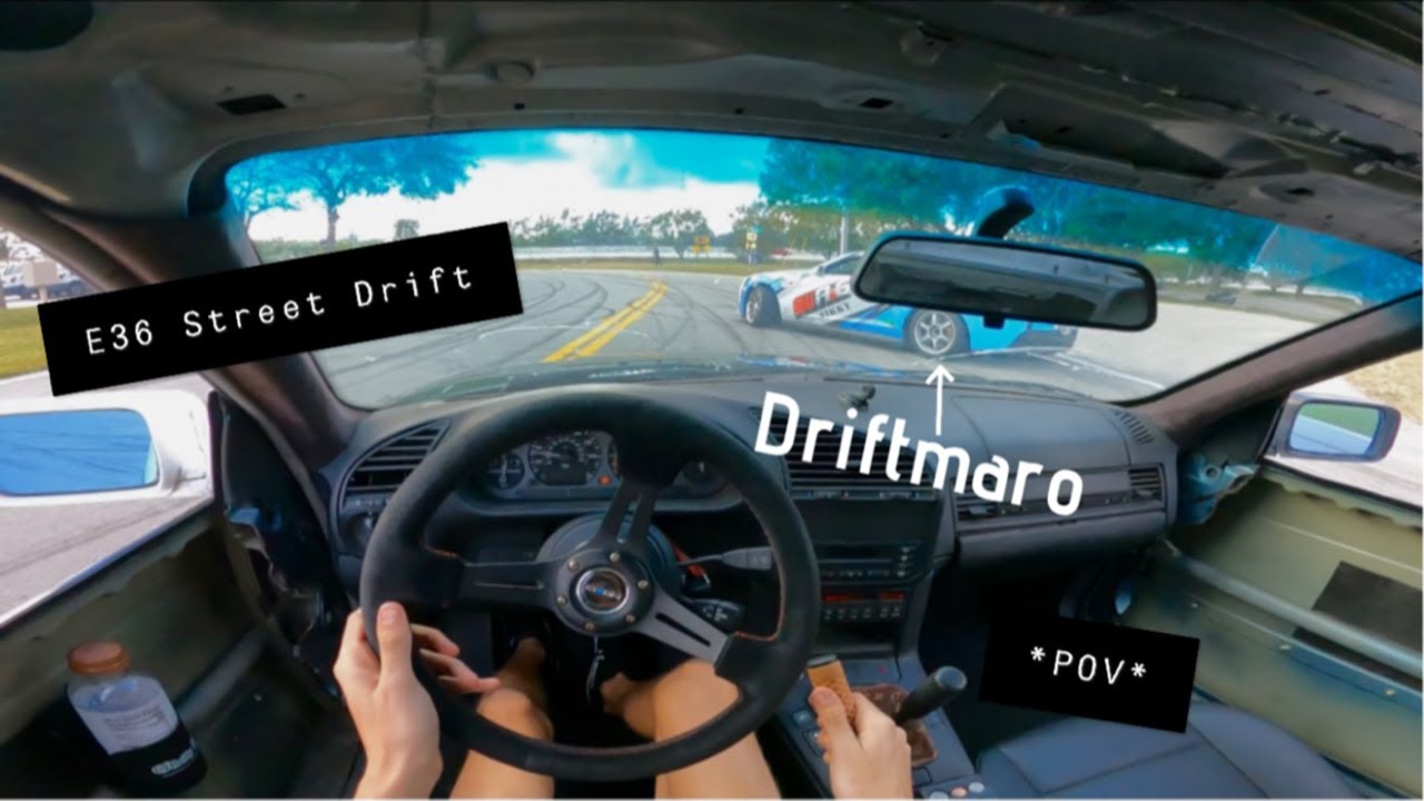 BMW E36 Street Drift с участием Camaro *POV*