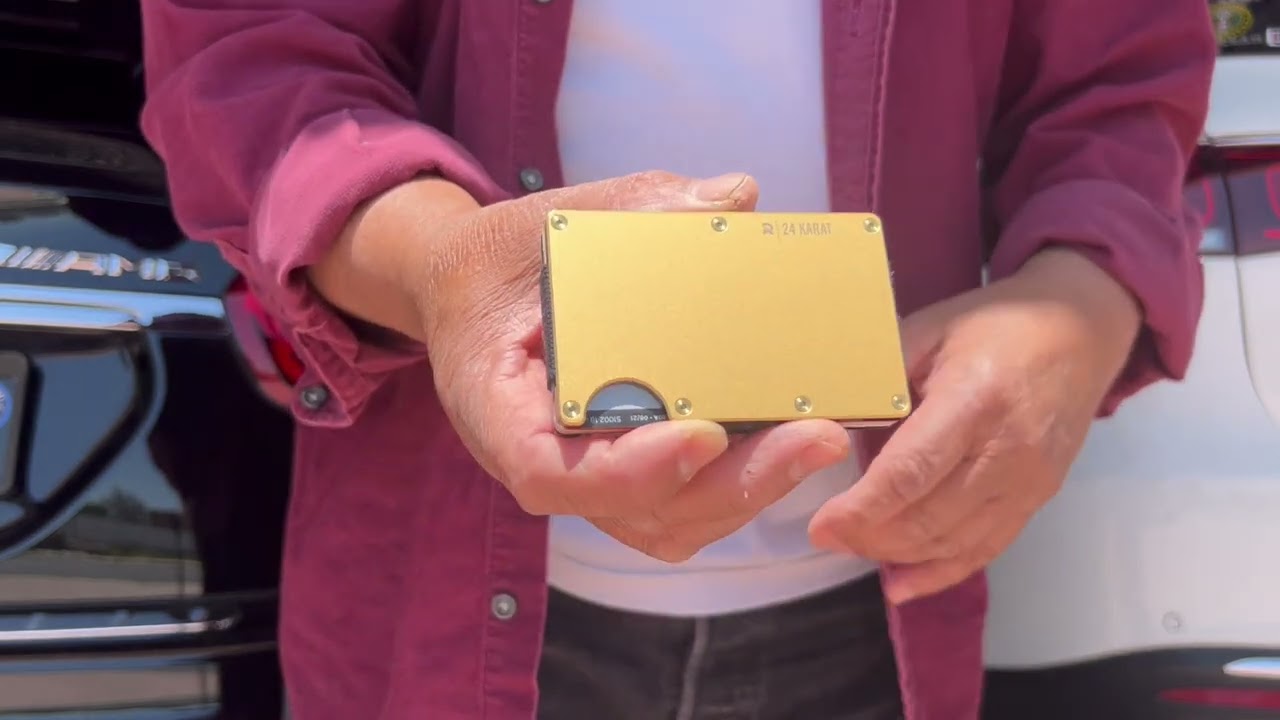 RIDGE WALLET 24k gold