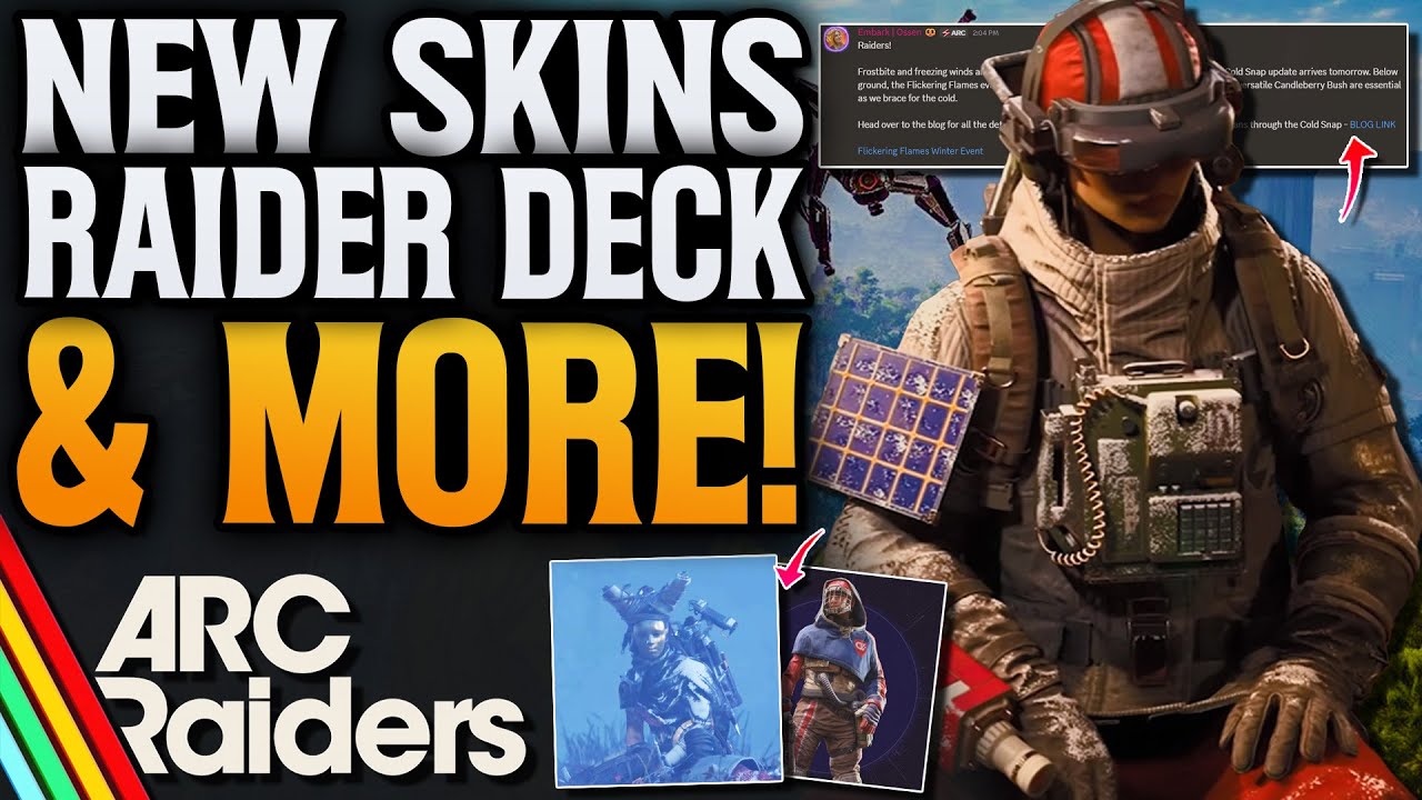 ARC Raiders New Cosmetics! New Raider Deck & New Live Event!