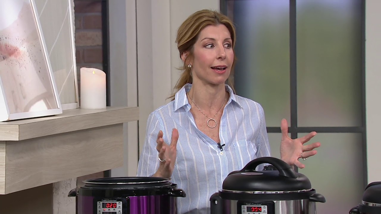 Cook's Essentials C/O 4-qt, 6-qt, or 8-qt S/S Pressure Cooker on QVC