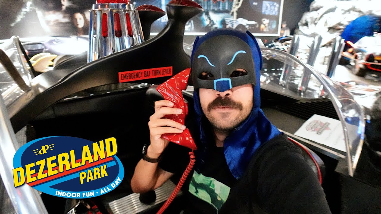 DEZERLAND Action Park! Batmobile Car Museum & Indoor Go Karts!