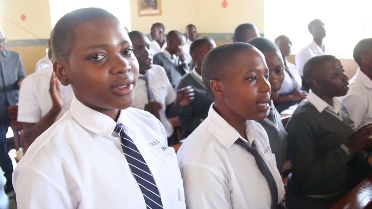 Our school choir animating mass at Rugombe parish