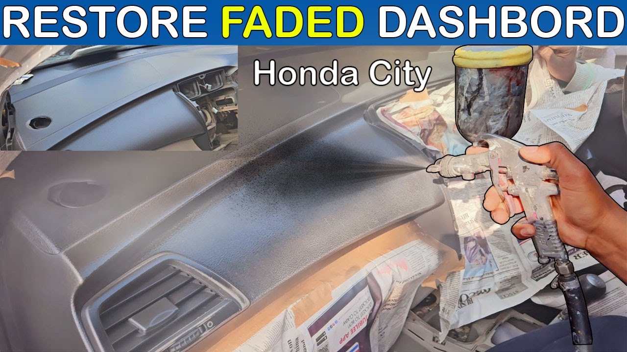 How To restore Faded Dashboard. How To Spray, Paint On Car Dashboard, Interior Plastic. Affordable
