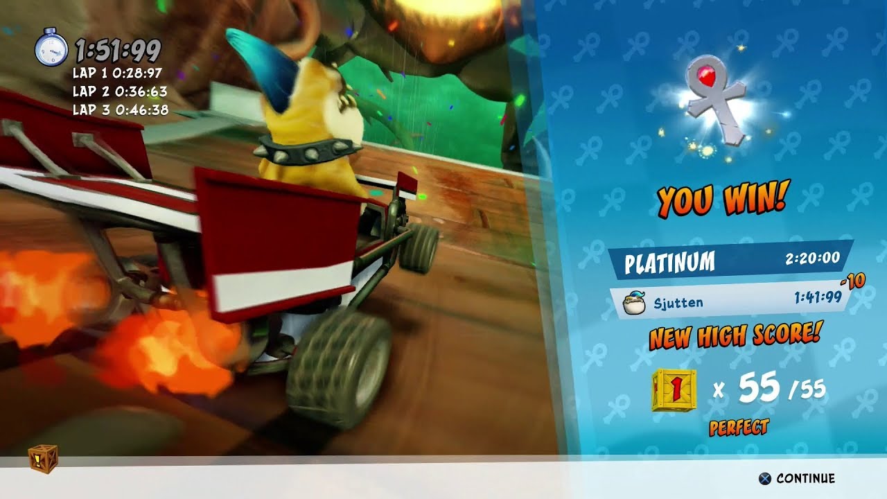 CTR Nitro Fueled - Thunder Struck - Platinum Relic (All Boxes)