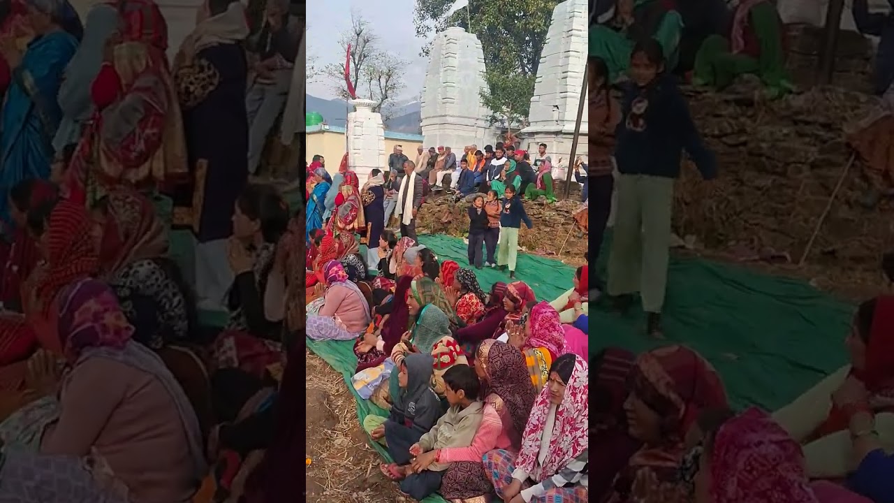 Maa chandika ka mahabnyath ayojan village beeroun dewal ruderpryag 