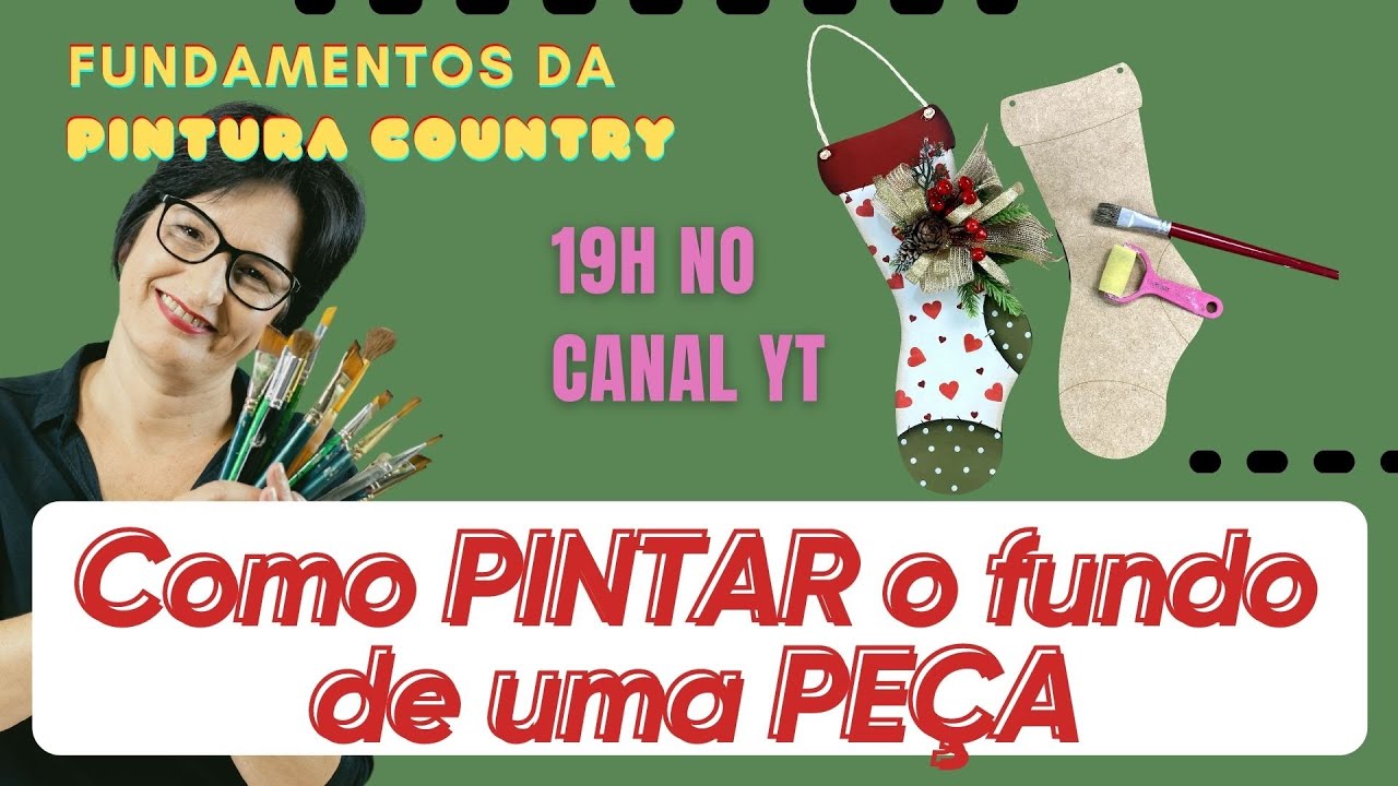 Como PREPARAR um FUNDO c/ Recorte a laser - FUNDAMENTOS da Pintura Country