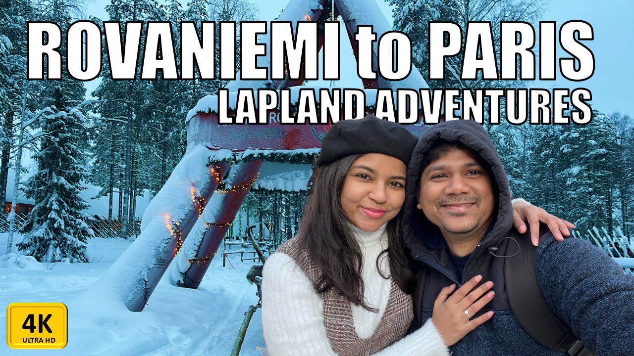 Flying From Santa's Home Rovaniemi To Paris | Rovaniemi Public Transport Bus | Northern Lights 🇫🇮 🇫🇷