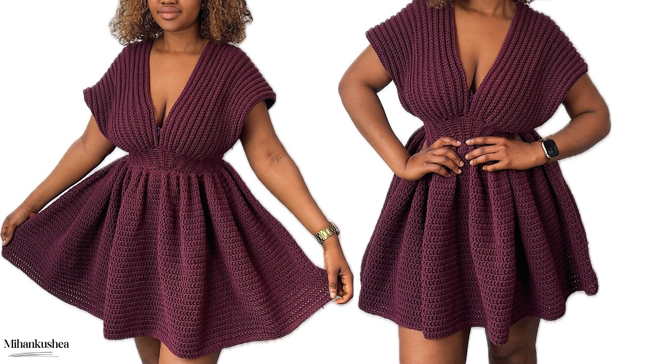 How to Crochet a Stunning Dress | Step-by-Step Tutorial || Mihankushea