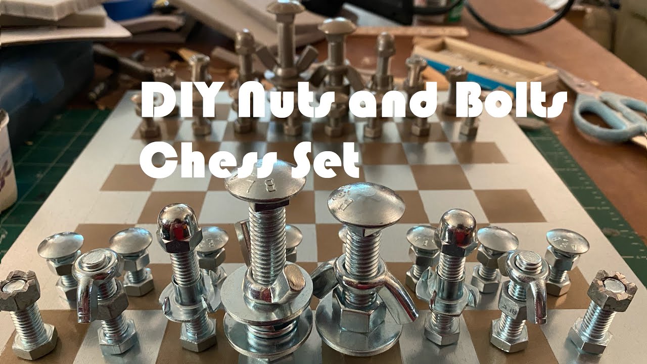 DIY Nuts and Bolts Chess Set