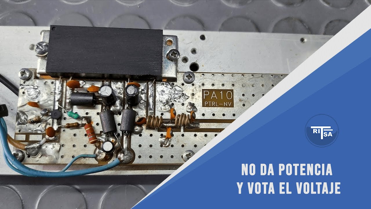 Enlace punto a punto REPARADO..!!! (▀̿Ĺ̯▀̿ ̿)   AMPLIFICADOR de potencia en corto