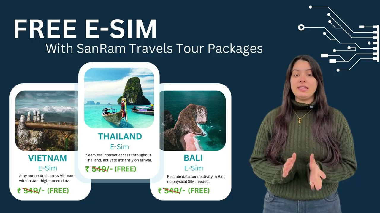 Travel Smart &ndash; Free eSIM with Tour Packages | SanRam Tarvels Pvt. Ltd. |