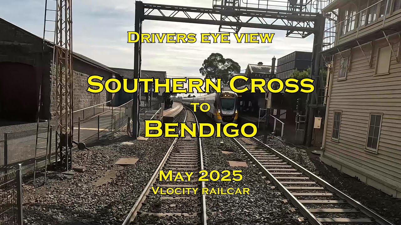 Drivers eye view, Southern Cross to Bendigo, VL, May 2025