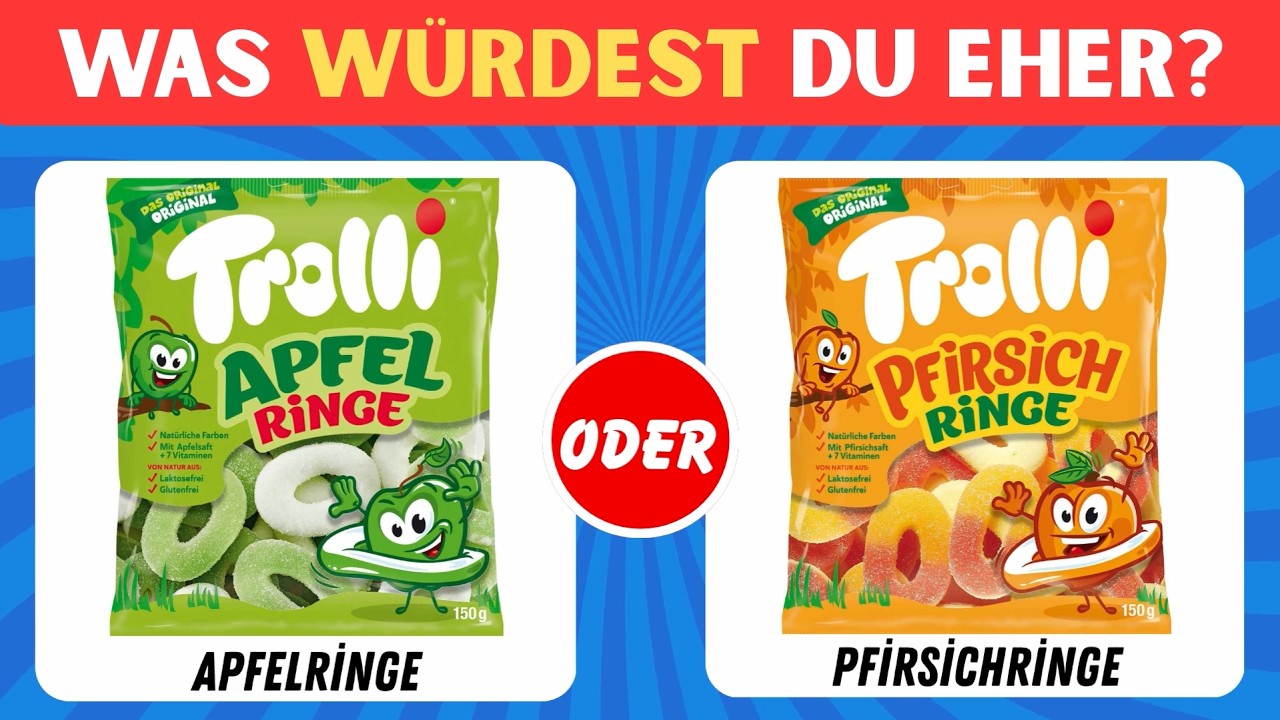 Würdest du eher?– FOOD Edition 🇩🇪🍫 l Deutsche Snacks & Süßigkeiten Quiz