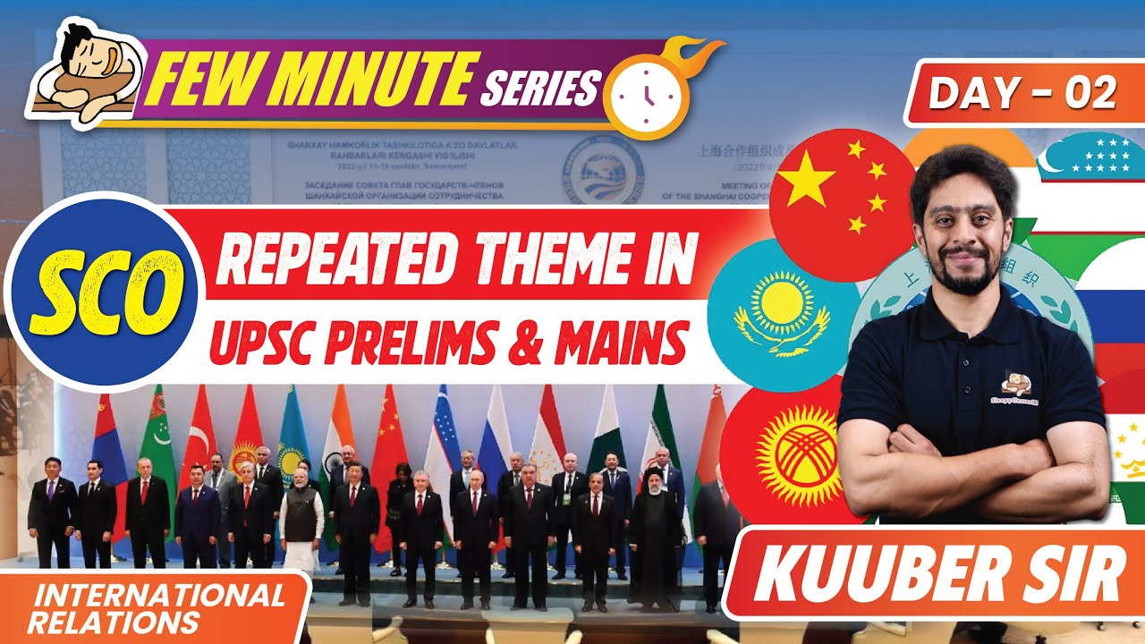 5C's Framework to Remember The Significance of SCO for India || UPSC 2024