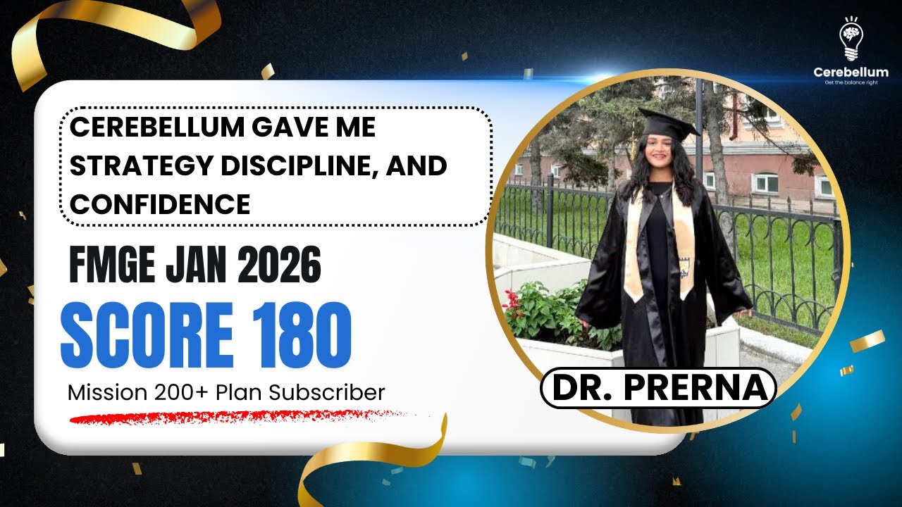 FMGE Jan 2026: 180 Marks (First Attempt) | Prerna&rsquo;s 4-Revision Strategy + PYQs