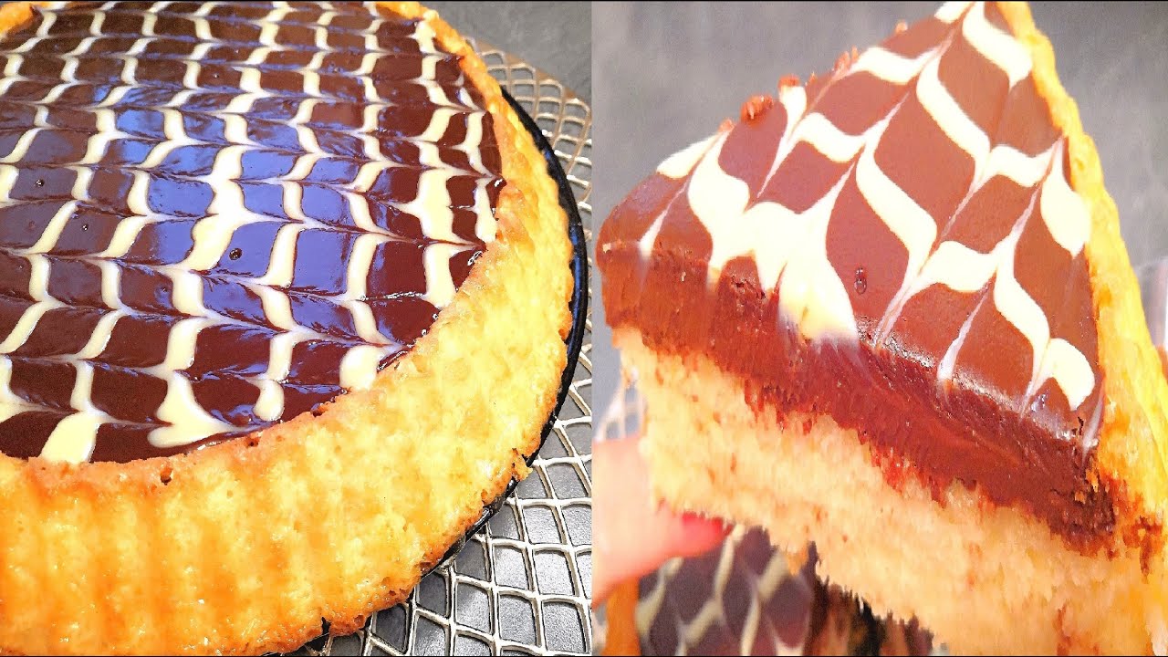 Tarte Chocolat SANS Beurre Facile ! How to make chocolate tart No Butter Recipe 😍كيكة سريعة بالجناش.