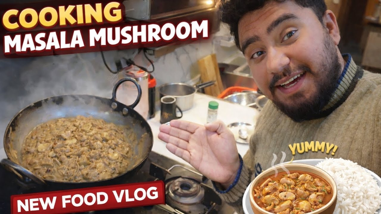 Restaurant Style Masala Mushroom at Home😍Veg Lovers Must Watch😍Masala Mushroom Special | Food Vlog 9