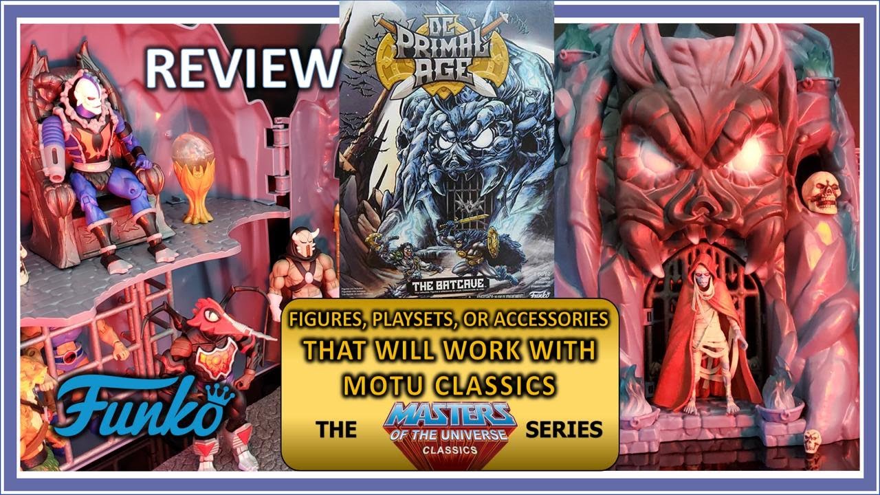 DC Primal Age The Bat Cave Review   Playset that goes well with MOTU Classics Series