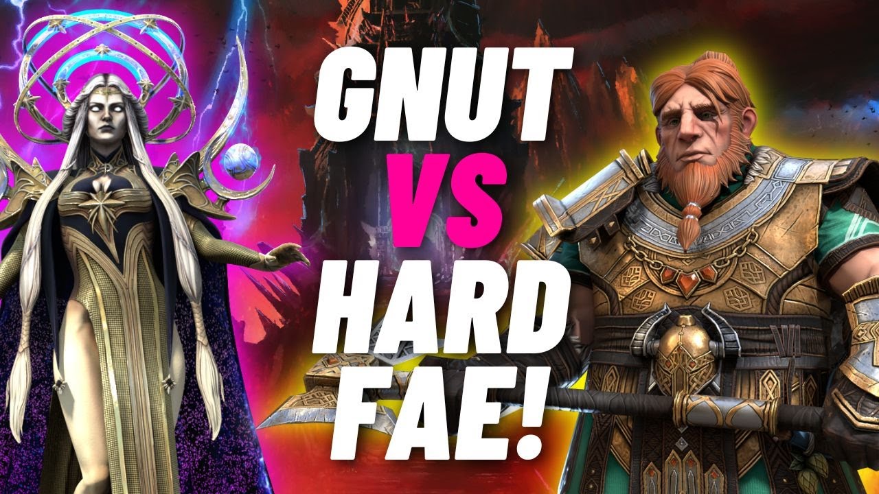 Gnut VS HARD Dark Fae 120! - RAID Shadow Legends