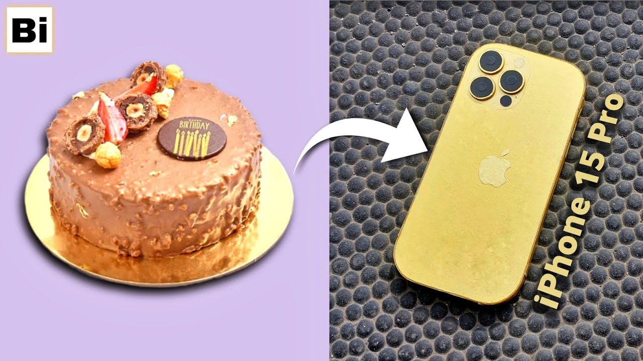 How To Make iPhone 15 Pro From Cake Board : DIY iPhone😱