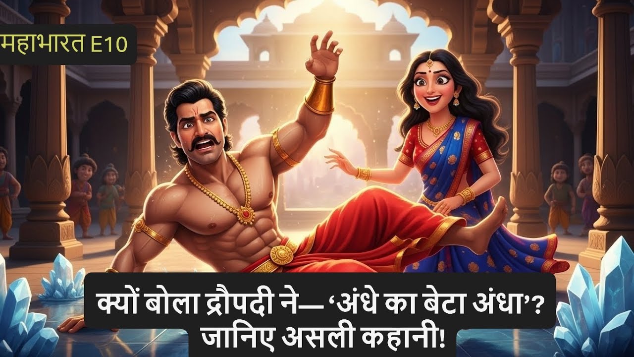 महाभारत E10 - द्रौपदी के शब्द — “अंधे का बेटा अंधा” — इतिहास बदल देते हैं