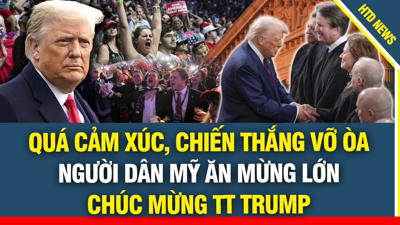 NGÀY CỦA DÂN MỸ: TT Trump có 2 chiến thắng liên tiếp tại TCPV, người dân Mỹ vỡ òa sung sướng