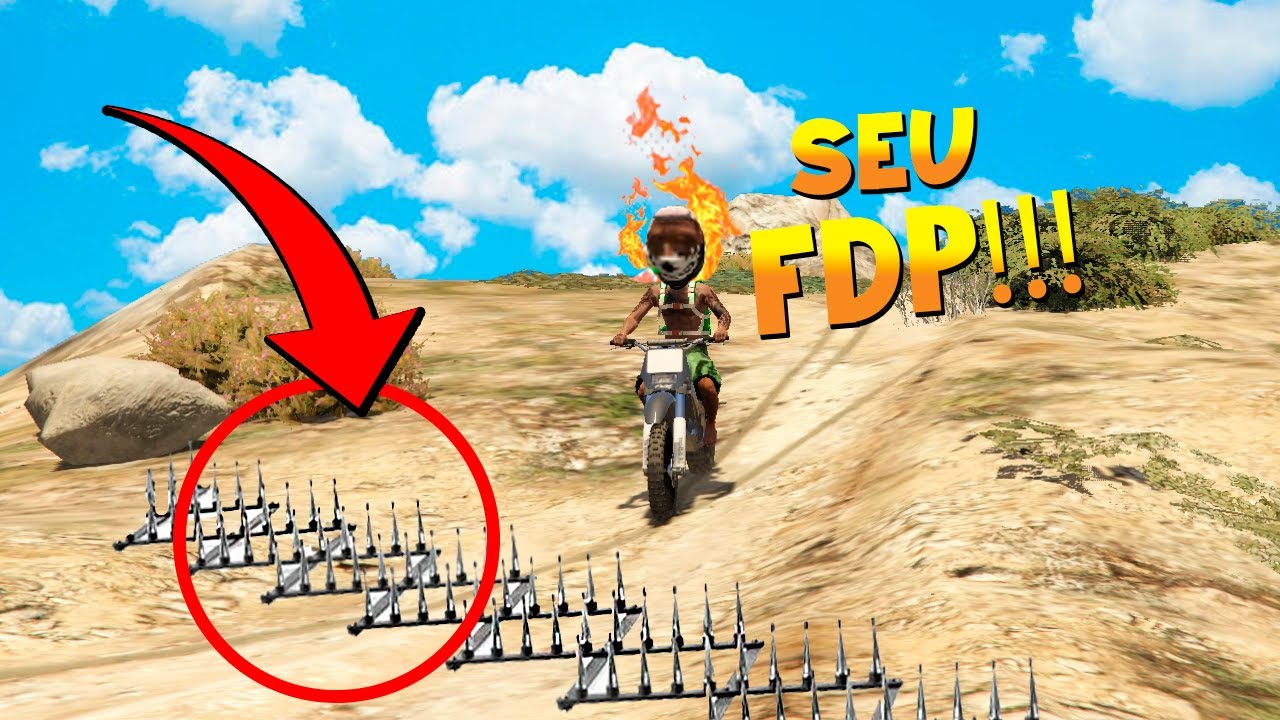 ATRAPALHANDO uma TRILHA de MOTO no GTA RP (MUITO ENGRAÇADO)