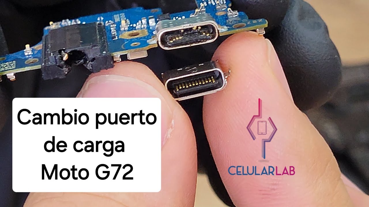 Cambio de Puerto de carga dañado Motorola G72 no cargaba