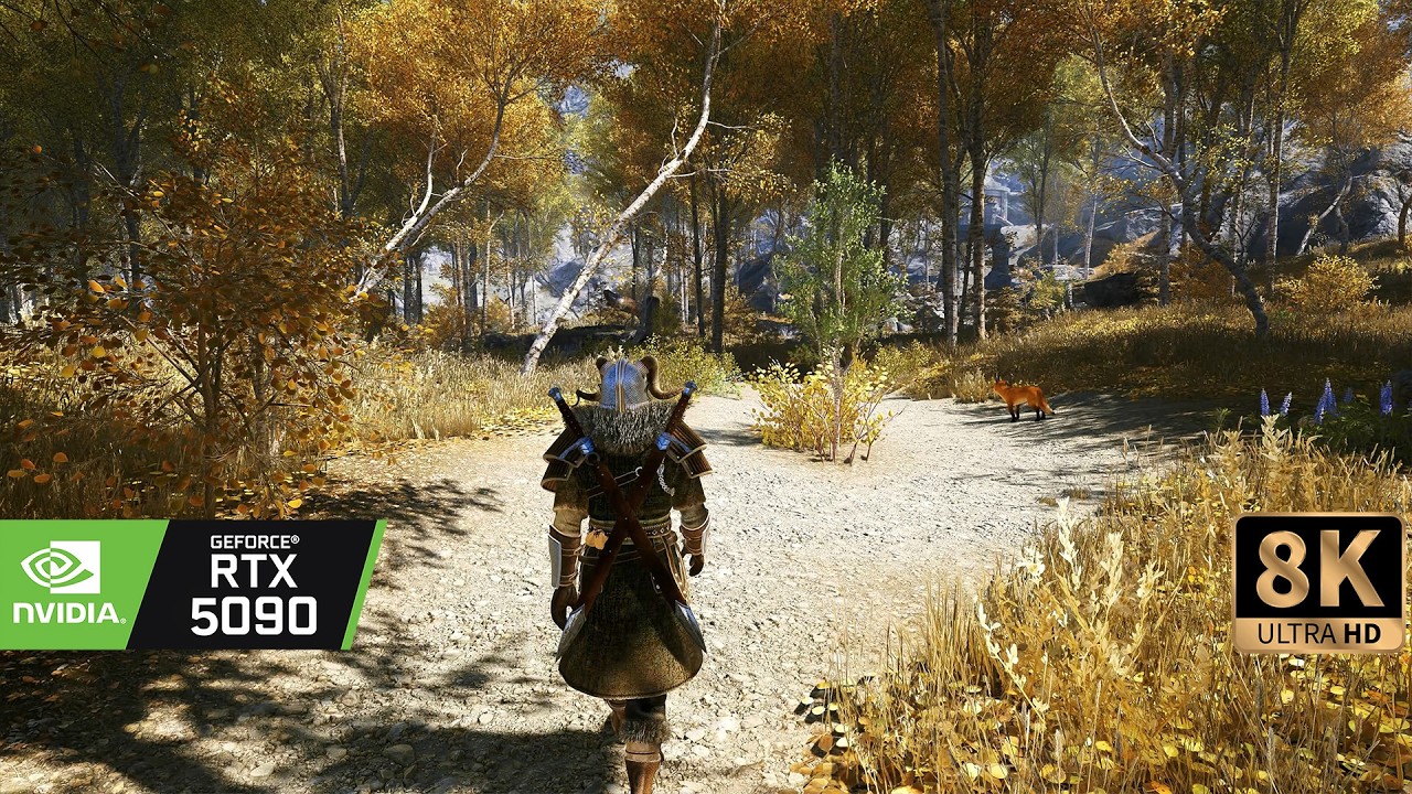 [8K60] Skyrim Next Gen Modded graphics 3561Mods - RTX 5090 NATENB Beyondalllimits RTGI