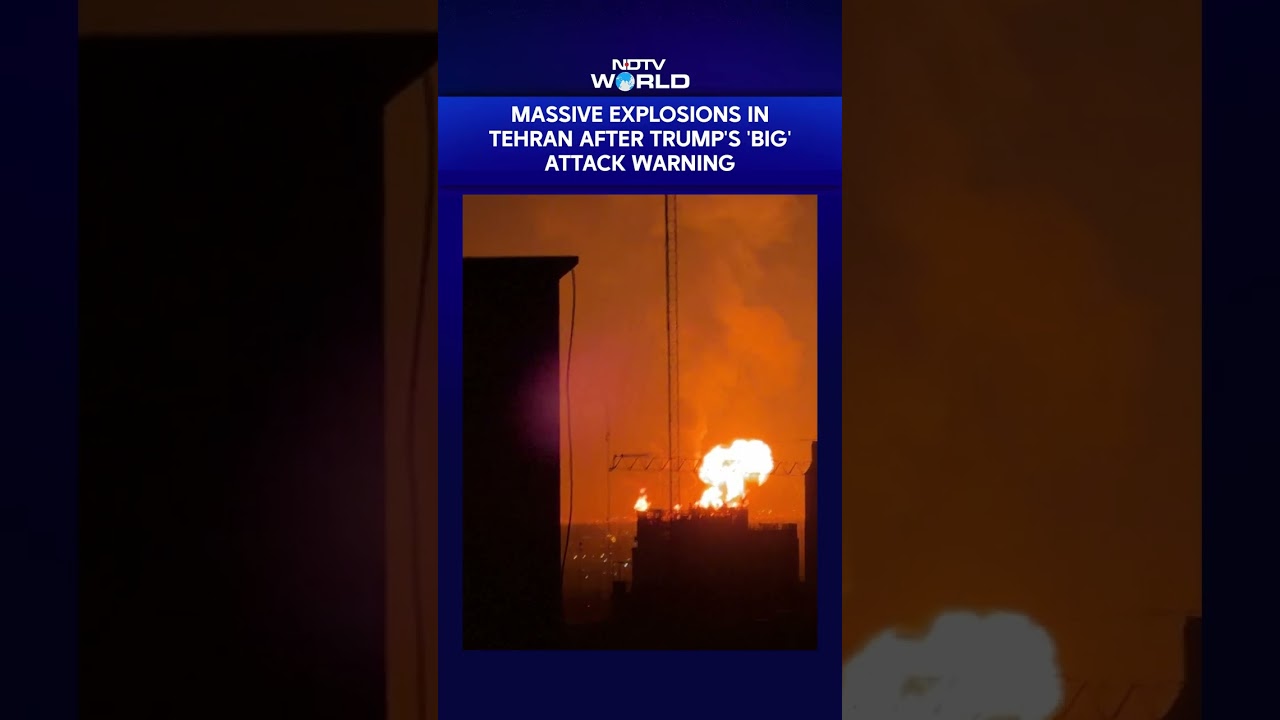 Massive Explosions In Tehran After Trump's 'Big' Attack Warning