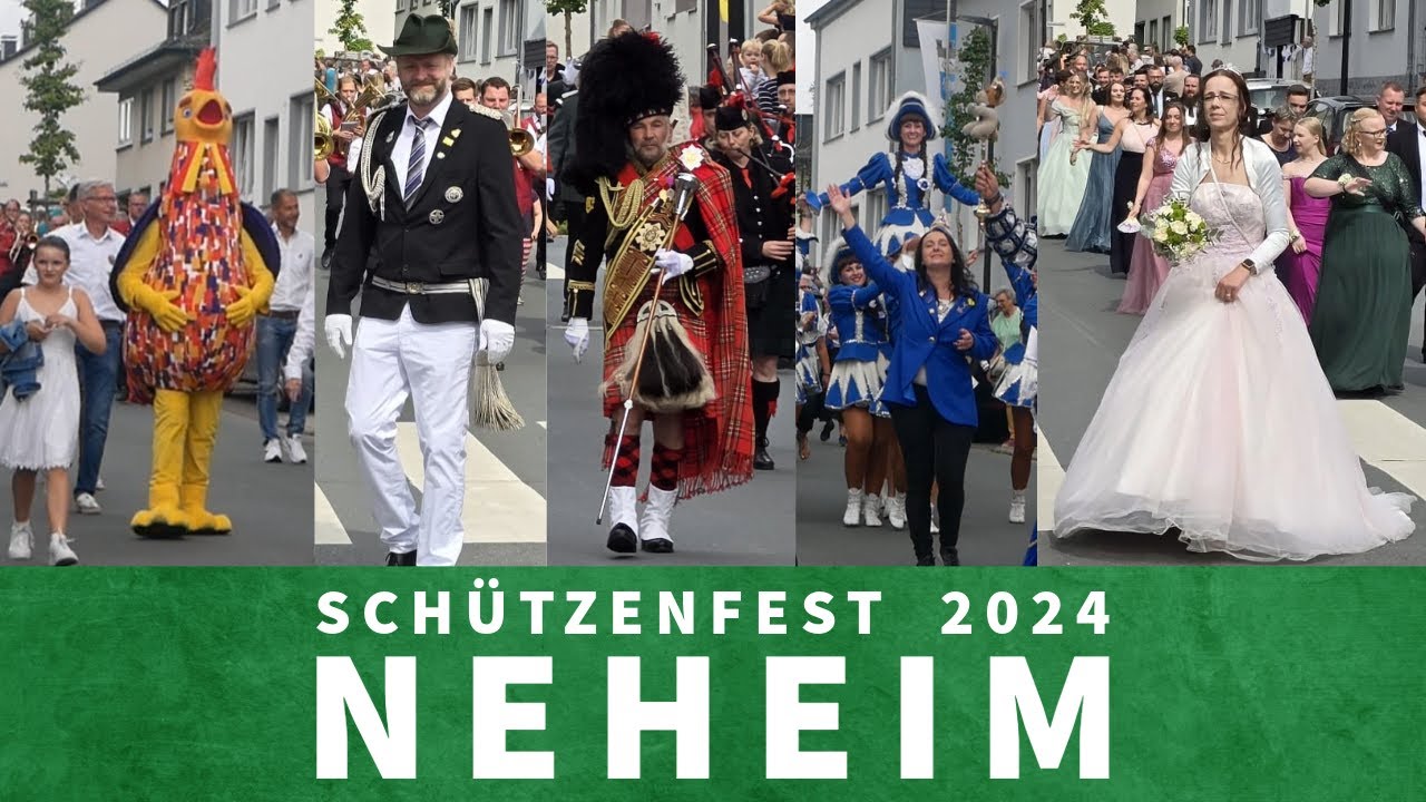Schützenfest Neheim 2024 | Der Umzug durch die Innenstadt | Horrido | FEST-IN-NEHEIM