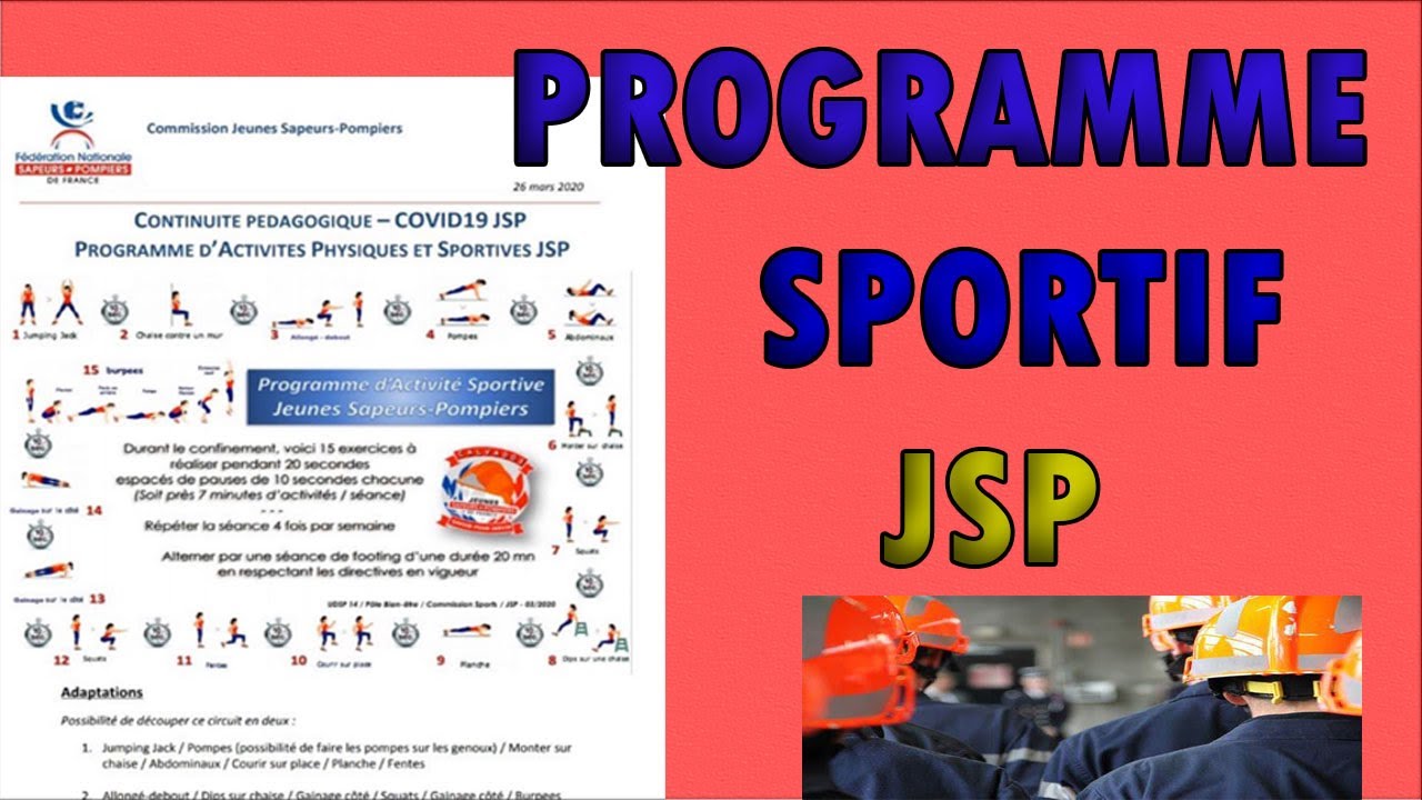 JE FAIS LE PROGRAMME SPORTIF POUR LES JSP !!