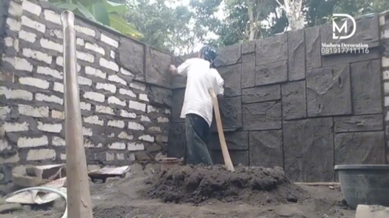 Proses pembuatan Relief Motif Batu Kotak,, Madura Decoration