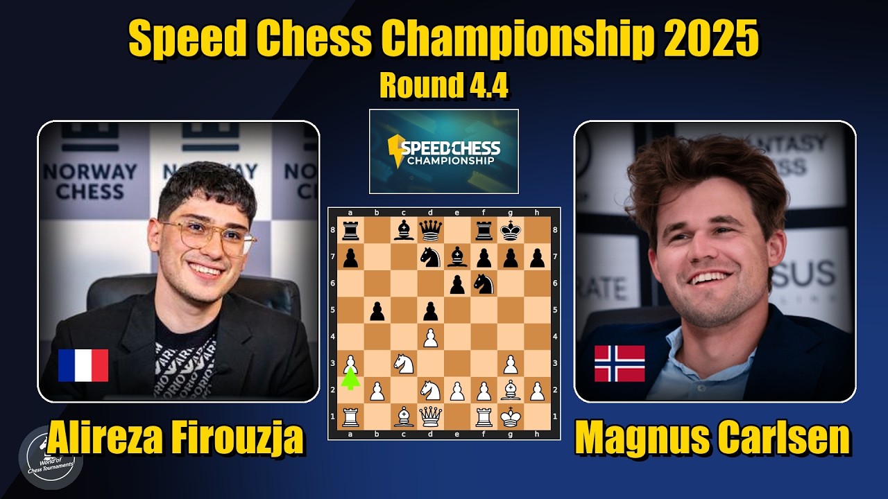 Magnus vs Alireza - extremely exciting finale | SCC 2025 | Round 4/27