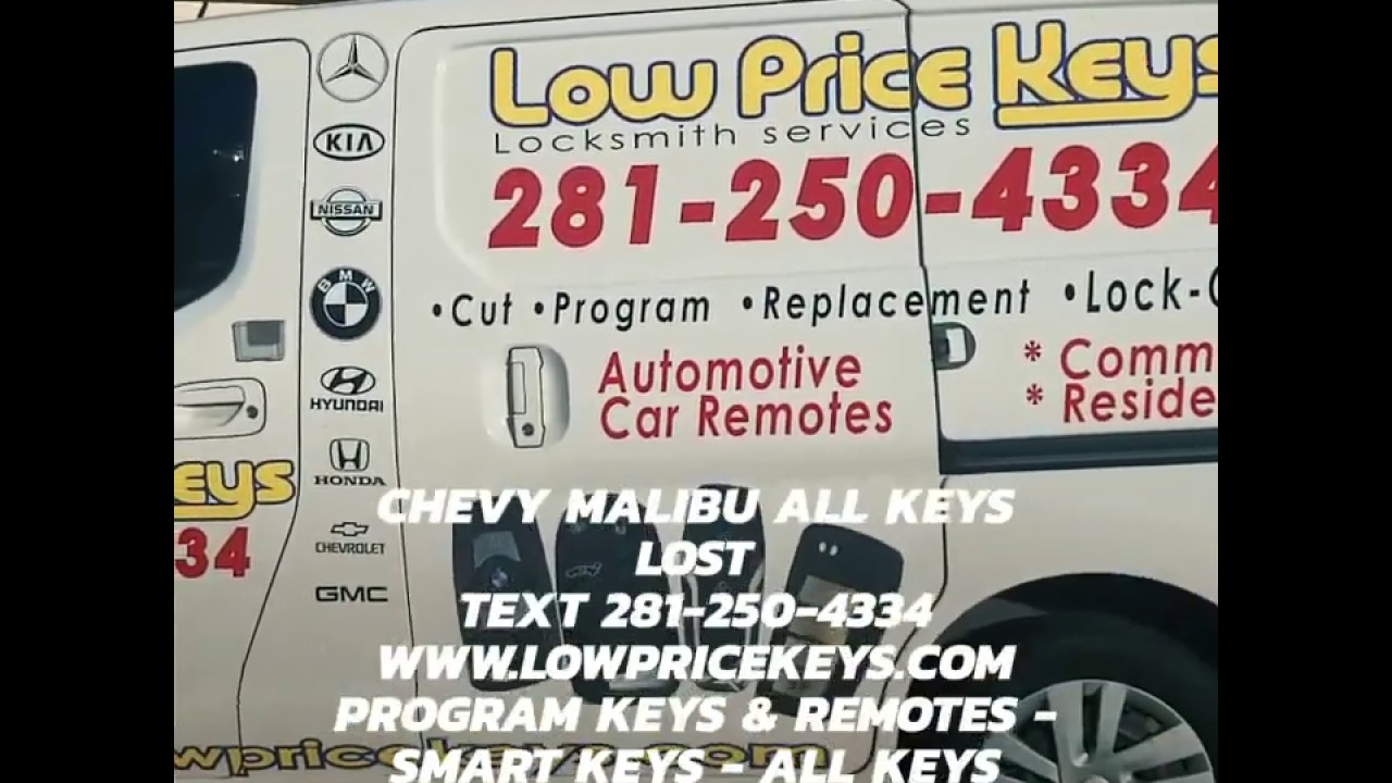 Locksmith Houston Katy Sugar Land - Chevy Malibu All Keys Lost